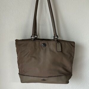 Coach Nylon and‎ Leather Tote